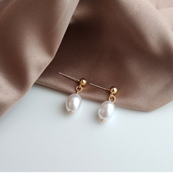 Myth X Dream Jewelry - 💕💕Last one Pearl Charm Drop Earrings